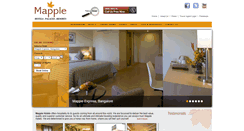 Desktop Screenshot of mapplehotels.com