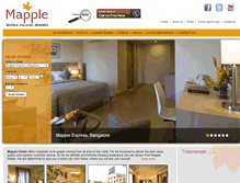 Tablet Screenshot of mapplehotels.com
